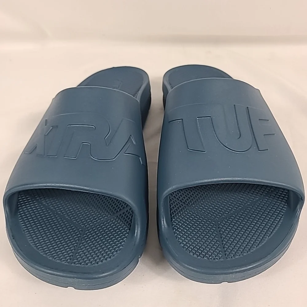 NEW Xtratuf Men's Apres Fish Slide Sandals Blue Sz 12M - Picture 2 of 7